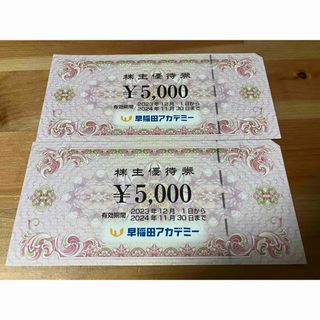 早稲田アカデミー 株主優待券 10000円分(その他)