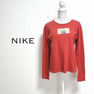 ナイキ(NIKE)のNIKE 長袖カットソー【L】スニーカープリント　古着　USA製(Tシャツ(長袖/七分))