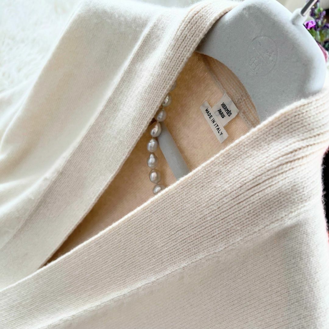 ☆HERMES☆美品☆カシミヤ100%☆メドール☆ロングカーディガン ☆HERMES☆美品☆カシミヤ100%☆メドール☆ロングカーディガン