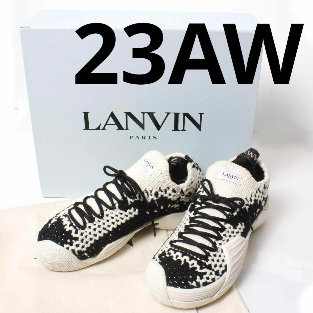 LANVIN COTTON FLASH-KNIT SNEAKERS スニーカースニーカー