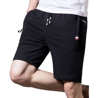 ハーフパンツ　34インチ　ウエスト86cm ブラウン　5分丈(ショートパンツ)