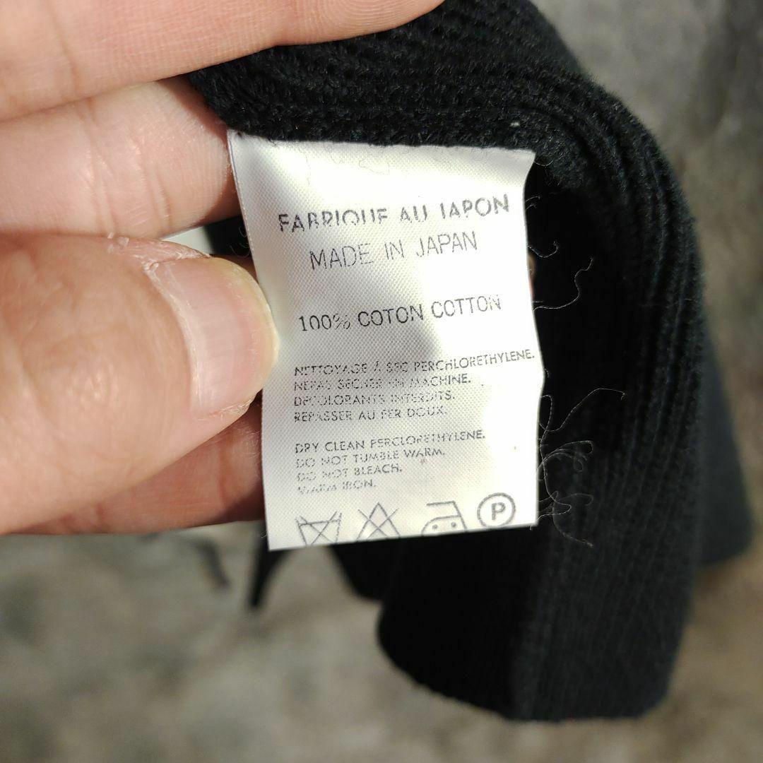 ニット/セーター6-115超美品　ワイズ　カーディガン　セーター　リボン　ニット　ブラック