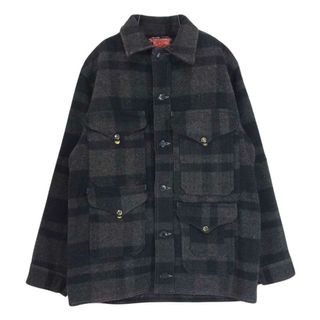 フィルソン(FILSON)のFILSON フィルソン 1940?1950年代 Mackinaw Cruiser シングル マッキーノクルーザー チェック ジャケット ヴィンテージ グレー系 サイズ表記無【中古】(その他)