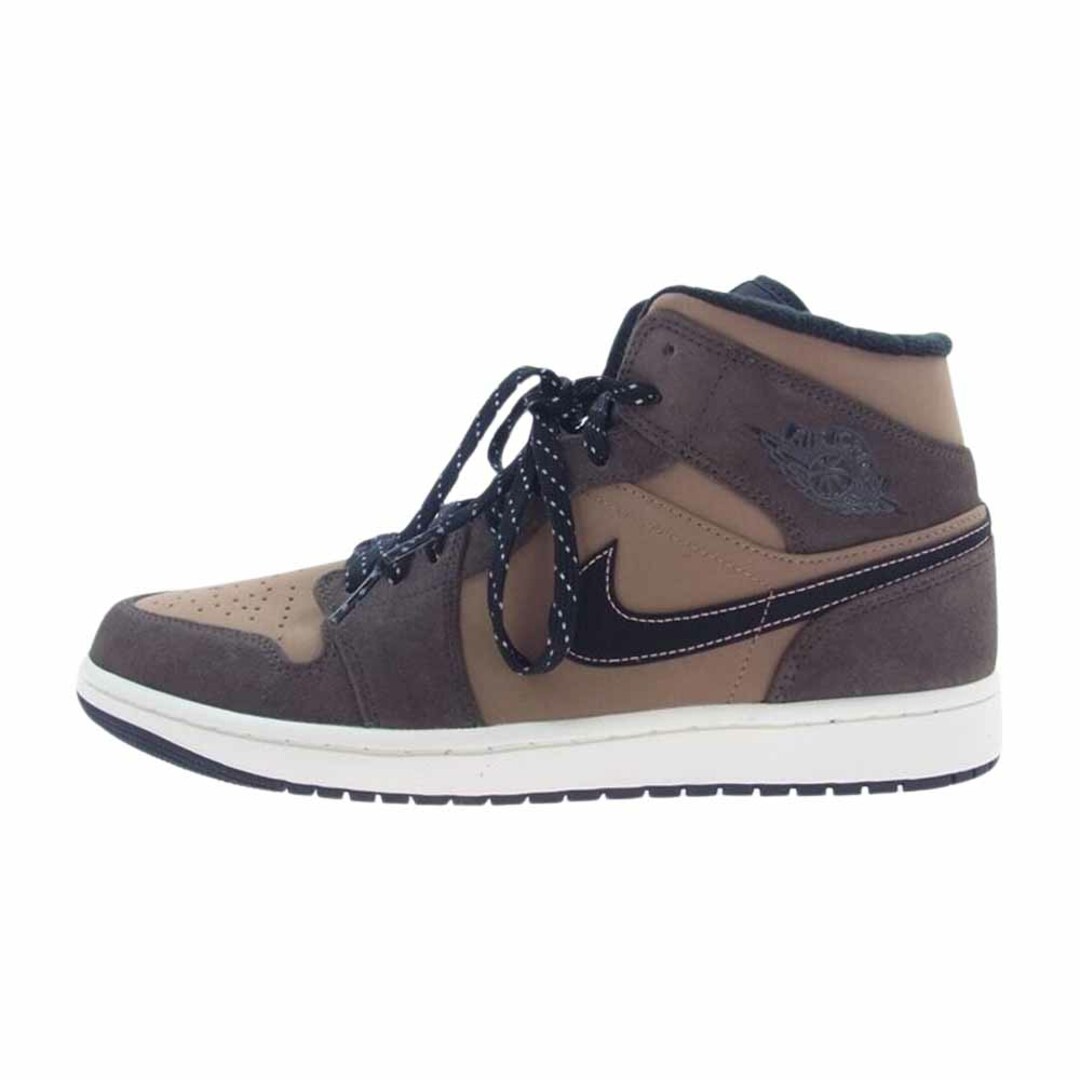 NIKE ナイキ スニーカー DC7294-200 Air Jordan 1 Mid SE Dark Chocolate エアジョーダン1 ミッド SE ダークチョコレート スニーカー ブラック系 ダークブラウン系 ライトブラウン系 28cm【新古品】【未使用】約30cm高さ