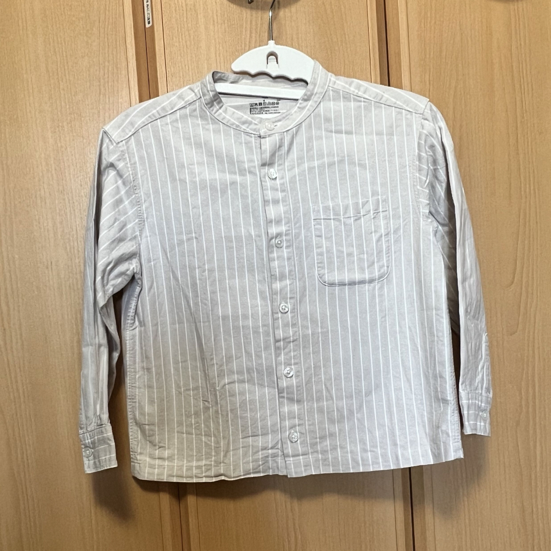 MUJI (無印良品)(ムジルシリョウヒン)のシャツ　　130  キッズ/ベビー/マタニティのキッズ服男の子用(90cm~)(ジャケット/上着)の商品写真