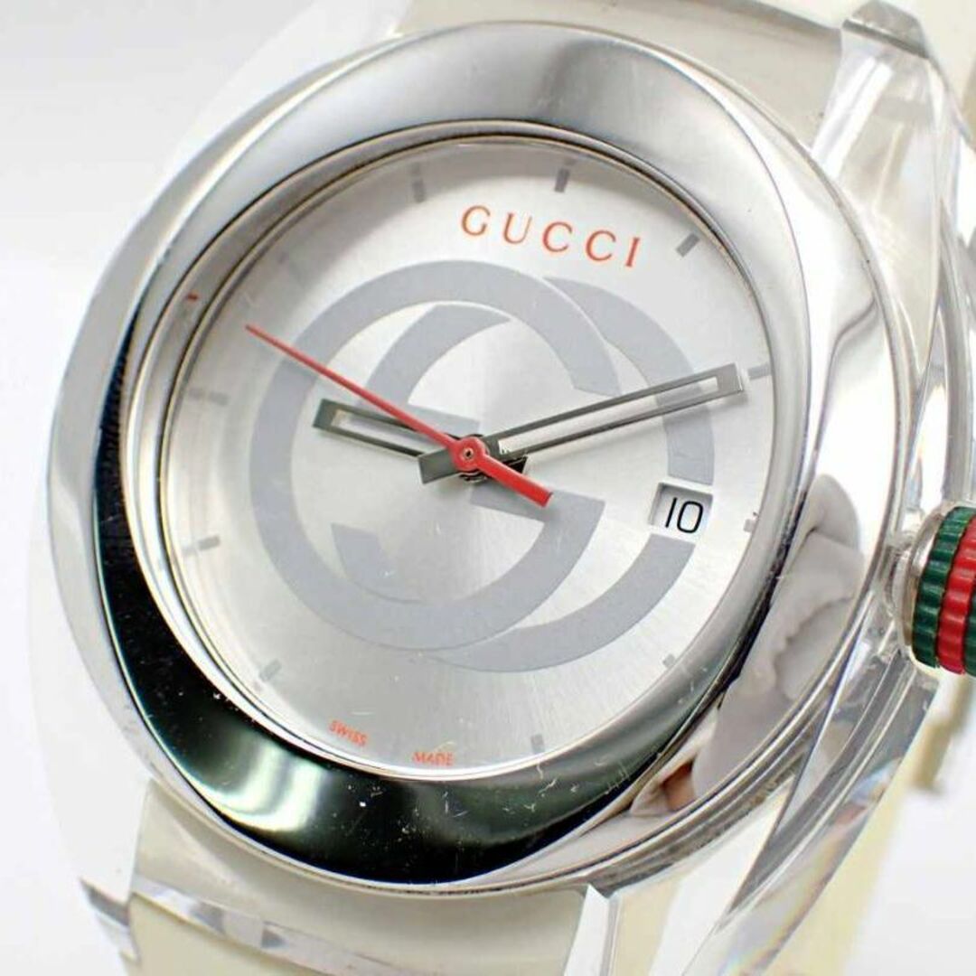 Gucci(グッチ)の稼働品☆GUCCI グッチ シンク 137.1 QZ 白文字盤 メンズ腕時計 メンズの時計(腕時計(アナログ))の商品写真