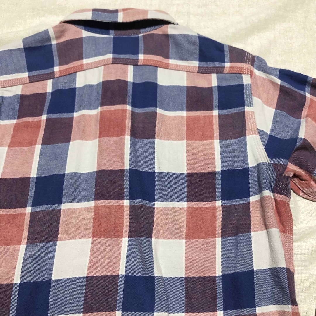 KATO`(カトー)の【早い者勝ち】KATO'カトー レプリカフランネルシャツ XS 赤青白 チェック メンズのトップス(シャツ)の商品写真
