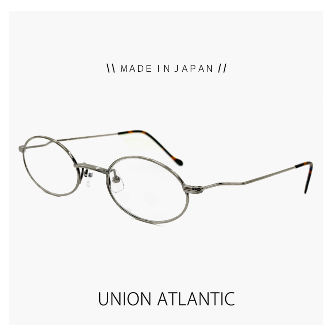 ファッション小物【新品】 日本製 ユニオンアトランティック メガネ ua3600 12 46mm unionatlantic 眼鏡 鯖江 メンズ 男性用 オーバル 型 チタン フレーム MADE IN JAPAN アンティークシルバー 【 笑福亭 鶴瓶 さん 愛用 メガネ 同型 カラー違い モデル】