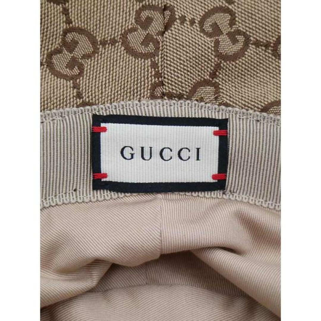 Gucci(グッチ)のGUCCI グッチ GGキャンバスフェドラハット 576587 4HG62 ベージュ L メンズの帽子(その他)の商品写真