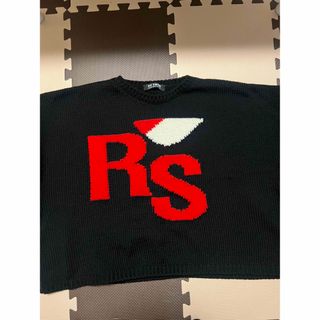 ラフシモンズ(RAF SIMONS)のRAF SIMONSラフシモンズ 22-23AW RSロゴクロップドニット(ニット/セーター)