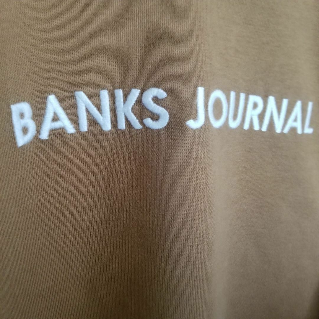 新品未使用BANKS JOURNAL (バンクス)ロゴ刺繍裏毛スエットシャツ　S メンズのトップス(スウェット)の商品写真