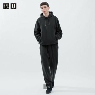 ユニクロ(UNIQLO)の新品未使用 ユニクロU ブラッシュドジャージーパンツ ダークグレー Sサイズ(その他)