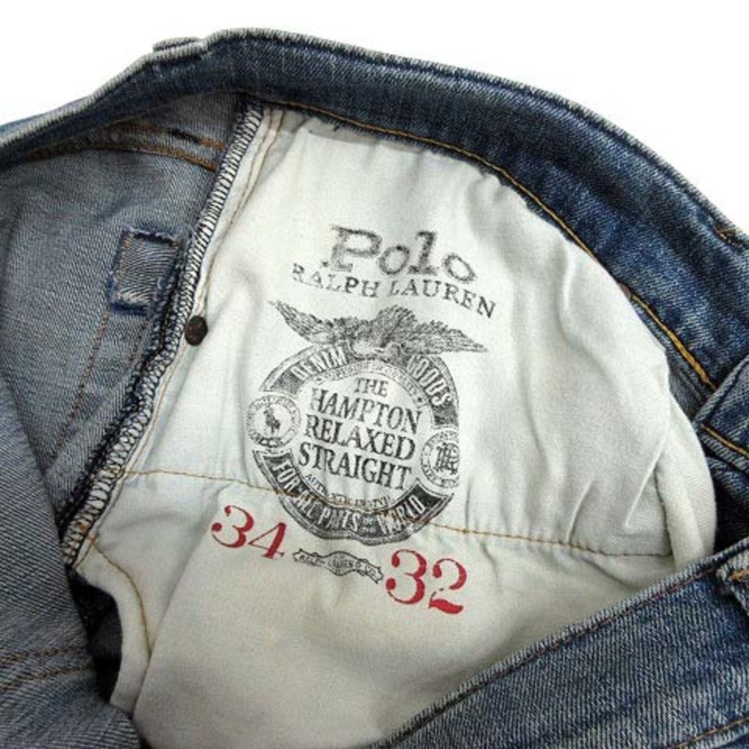 POLO RALPH LAUREN(ポロラルフローレン)のポロ ラルフローレン リラックス ストレート デニム パンツ ストレッチ 34 メンズのパンツ(デニム/ジーンズ)の商品写真