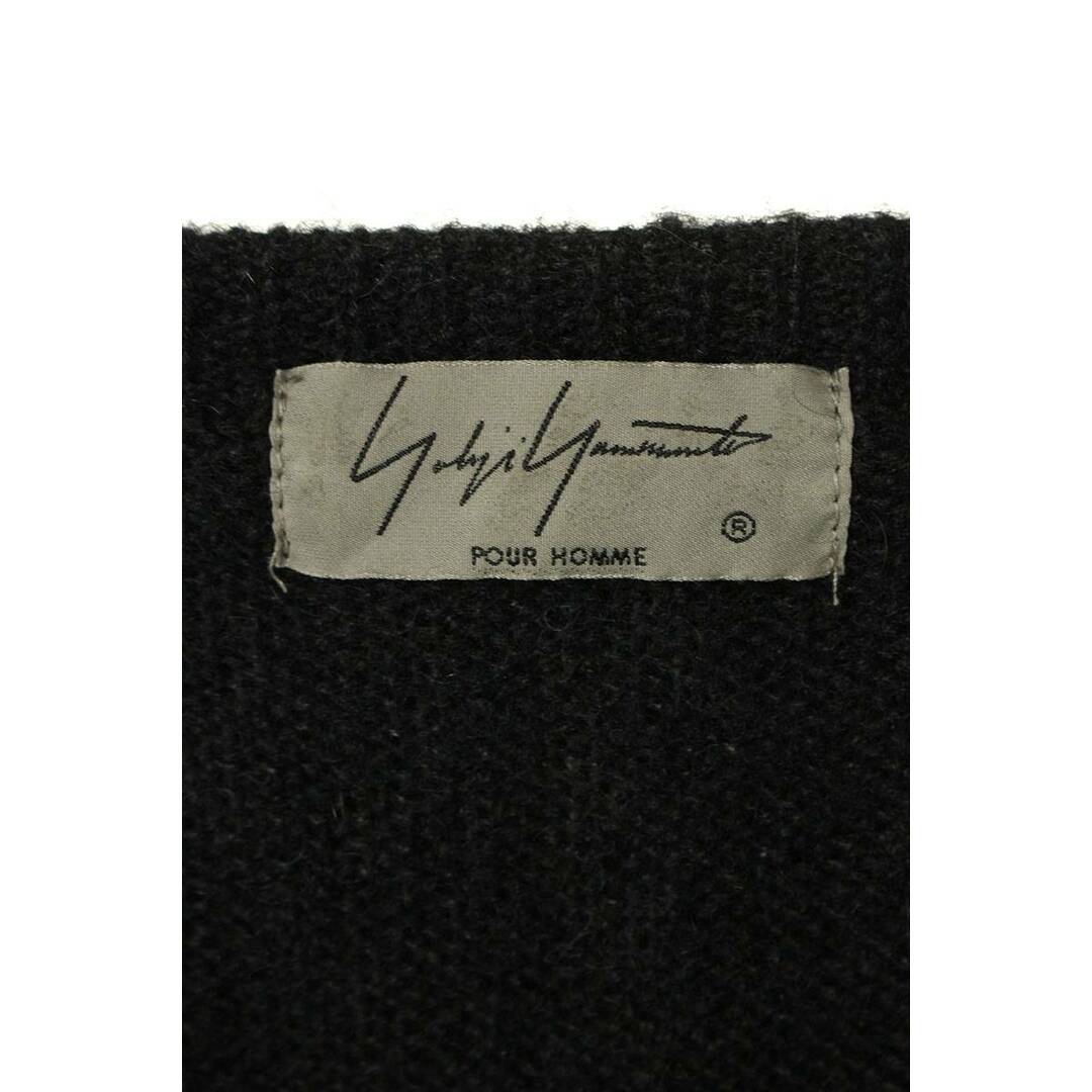 Yohji Yamamoto POUR HOMME(ヨウジヤマモトプールオム)のヨウジヤマモトプールオム  HK-K39-195 サイドスリットオーバーサイズニット メンズ 3 メンズのトップス(ニット/セーター)の商品写真