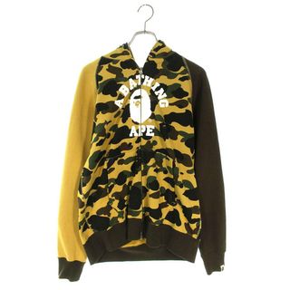 アベイシングエイプ(A BATHING APE)のアベイシングエイプ  001ZPJ301015M 1STカモ柄フルジップパーカー メンズ L(パーカー)