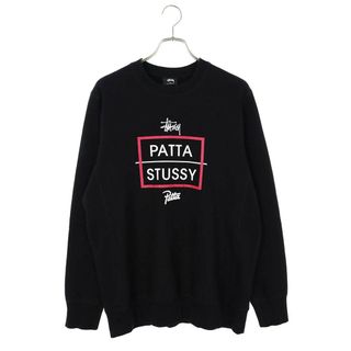 ステューシー(STUSSY)のステューシー ×パタ ロゴプリントクルーネックスウェット メンズ M(スウェット)