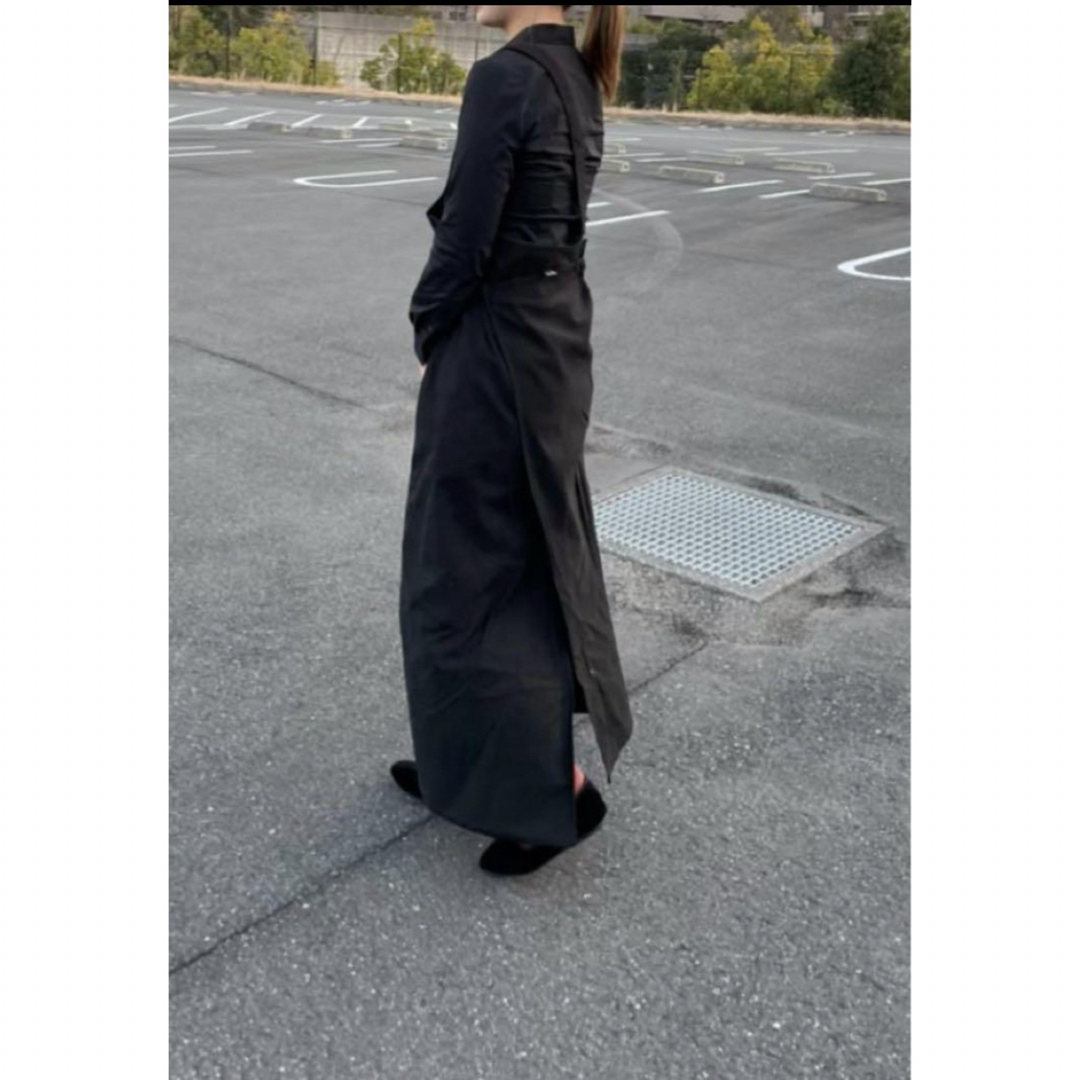 niko and...(ニコアンド)のニコアンド  黒 巻きスカート　カフェエプロン エプロンスカート レディースのスカート(ロングスカート)の商品写真