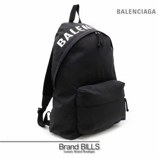 バレンシアガ(Balenciaga)の未使用品 バレンシアガ ウィール バッグパック リュック 507460 ナイロン ブラック ホワイト ロゴ(バッグパック/リュック)