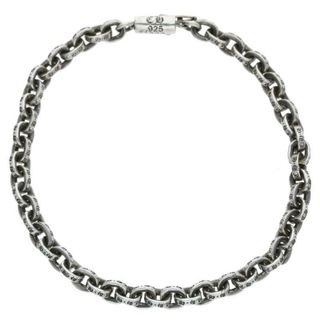 クロムハーツ(Chrome Hearts)のクロムハーツ  PAPER CHAIN/ペーパーチェーン シルバーブレスレット メンズ 8インチ(ブレスレット)