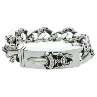 クロムハーツ(Chrome Hearts)のクロムハーツ  ID DAGGER/ダガーIDファンシーリンク シルバーブレスレット メンズ 13LINK(ブレスレット)