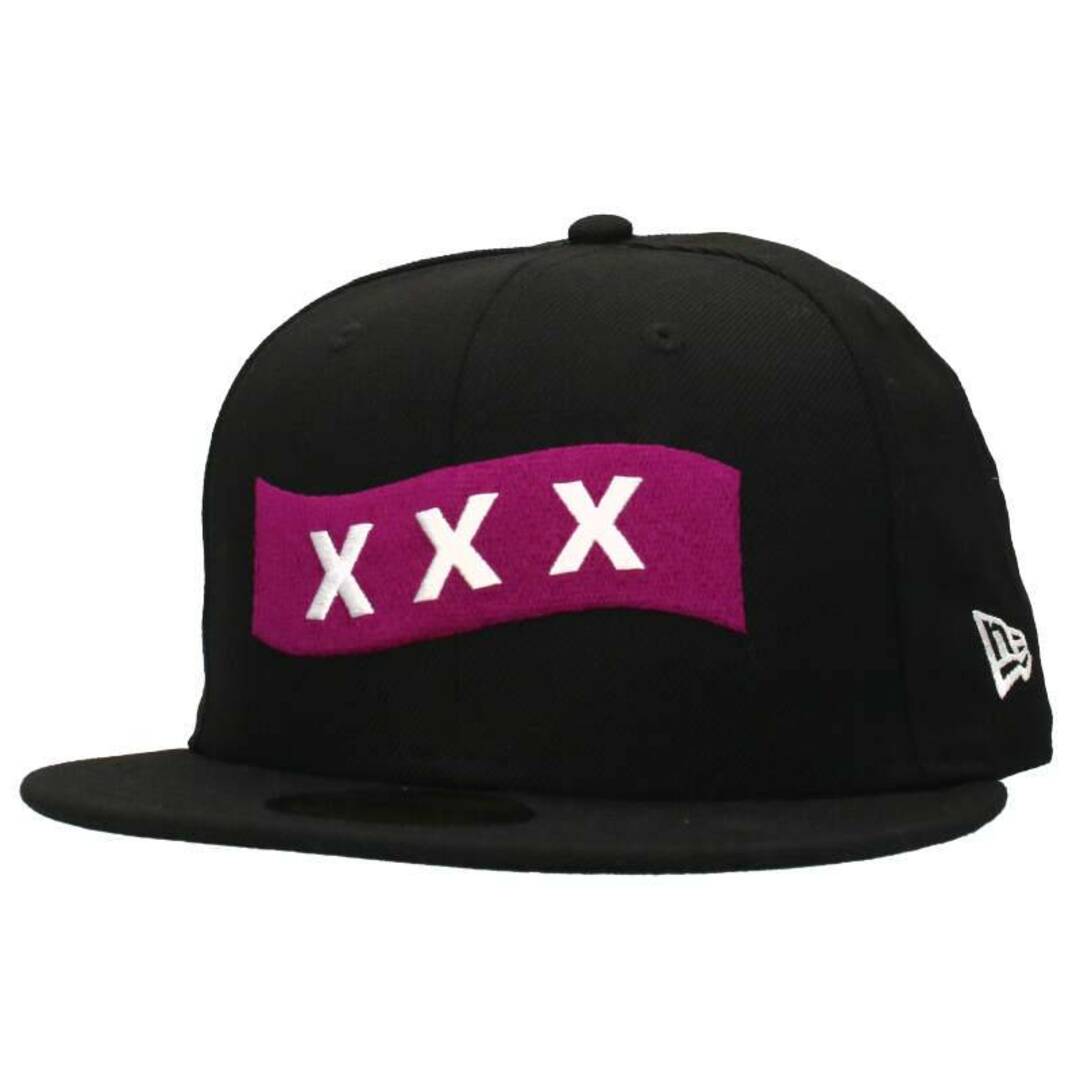 メンズゴッドセレクショントリプルエックス ×ニューエラ New Era  GX-A19-3302-324 フロントXXXウェーブロゴ刺繍ベースボールキャップ メンズ 7.5