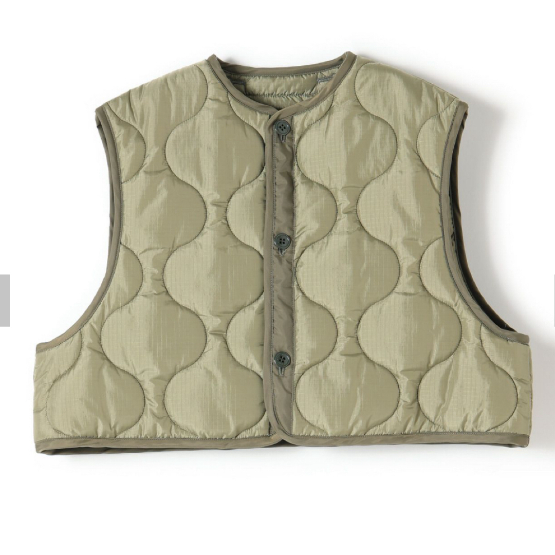 【HYKE】 QUILTED CROPPED VEST キルティングベストなし