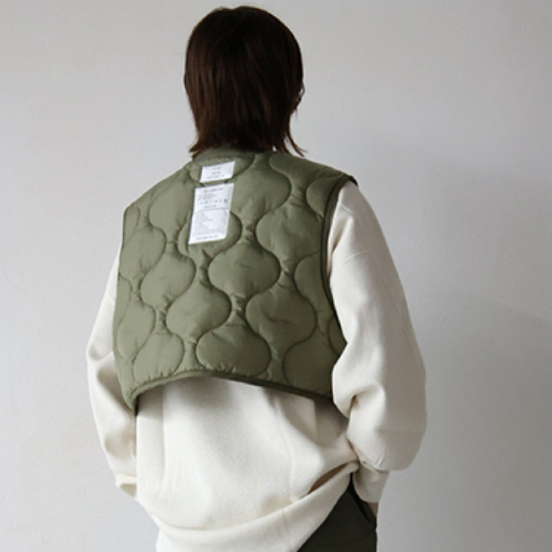 HYKE - 【HYKE】 QUILTED CROPPED VEST キルティングベストの通販 by