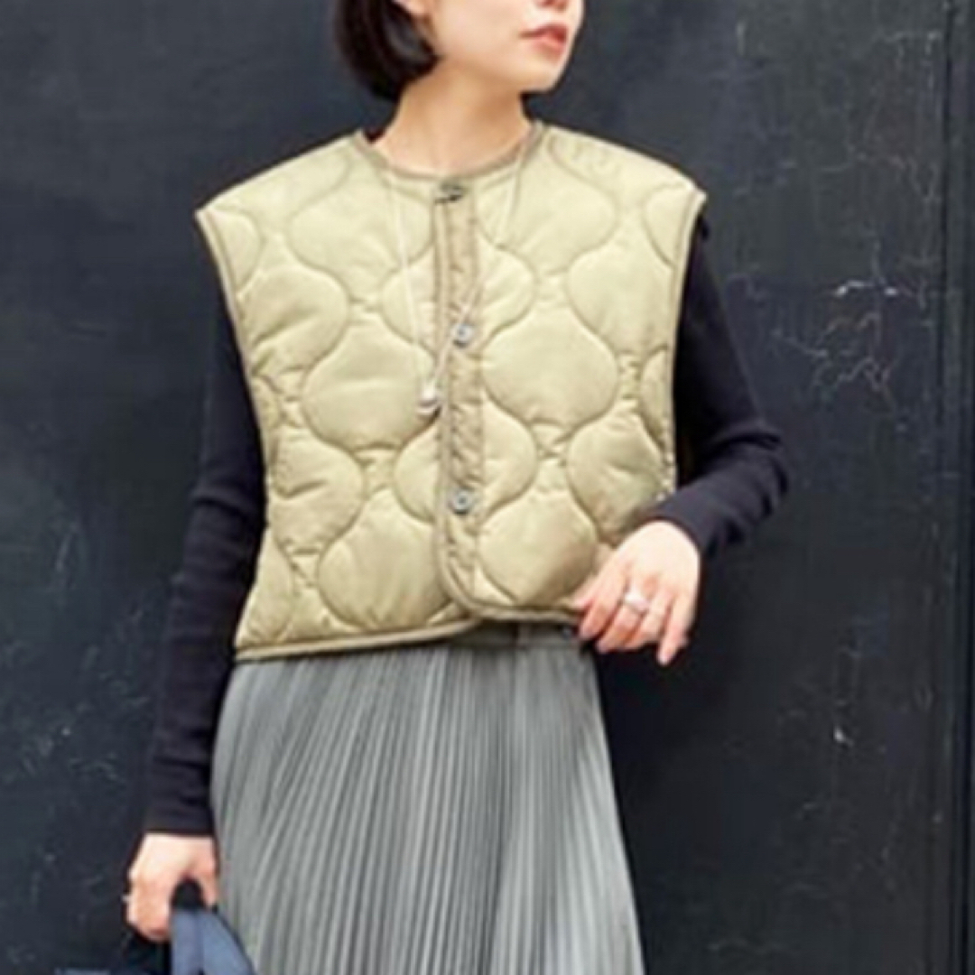 HYKE - 【HYKE】 QUILTED CROPPED VEST キルティングベストの通販 by