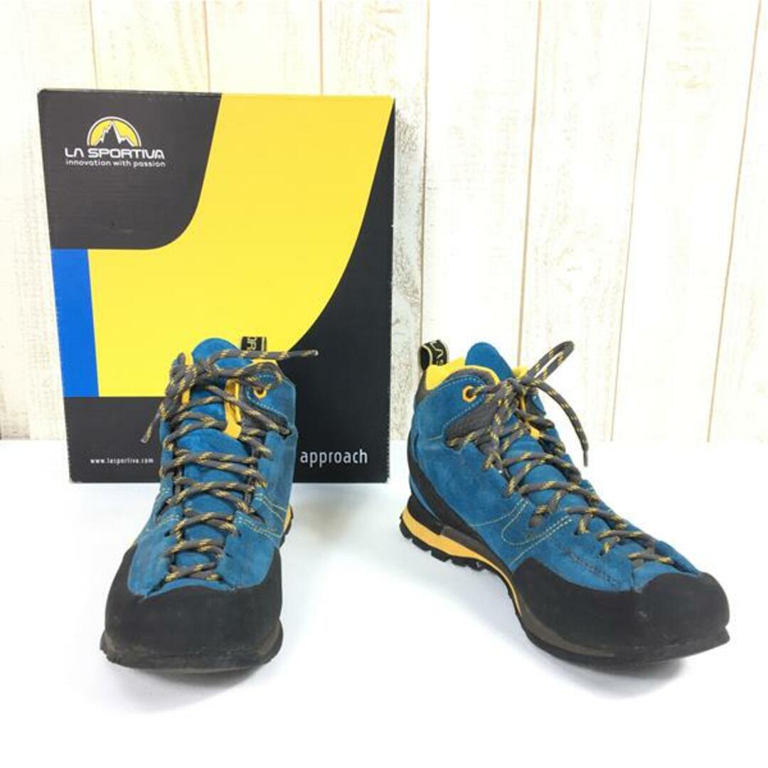 MENMENs 27.9cm  スポルティバ ボルダー エックス ミッド ゴアテックス BOULDER X MID GTX GORETEX アプローチシューズ SPORTIVA 17E BY Blue/Yellow ブルー系