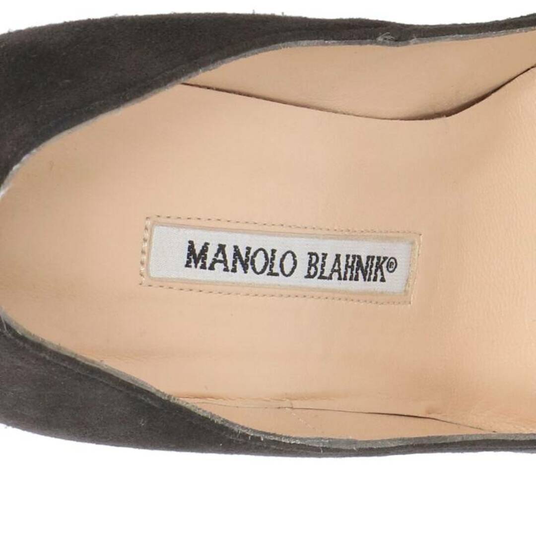 MANOLO BLAHNIK(マノロブラニク)のマノロブラニク スエードヒールパンプス レディース 35.5 レディースの靴/シューズ(ハイヒール/パンプス)の商品写真