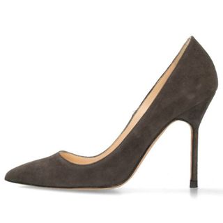 マノロブラニク(MANOLO BLAHNIK)のマノロブラニク スエードヒールパンプス レディース 35.5(ハイヒール/パンプス)