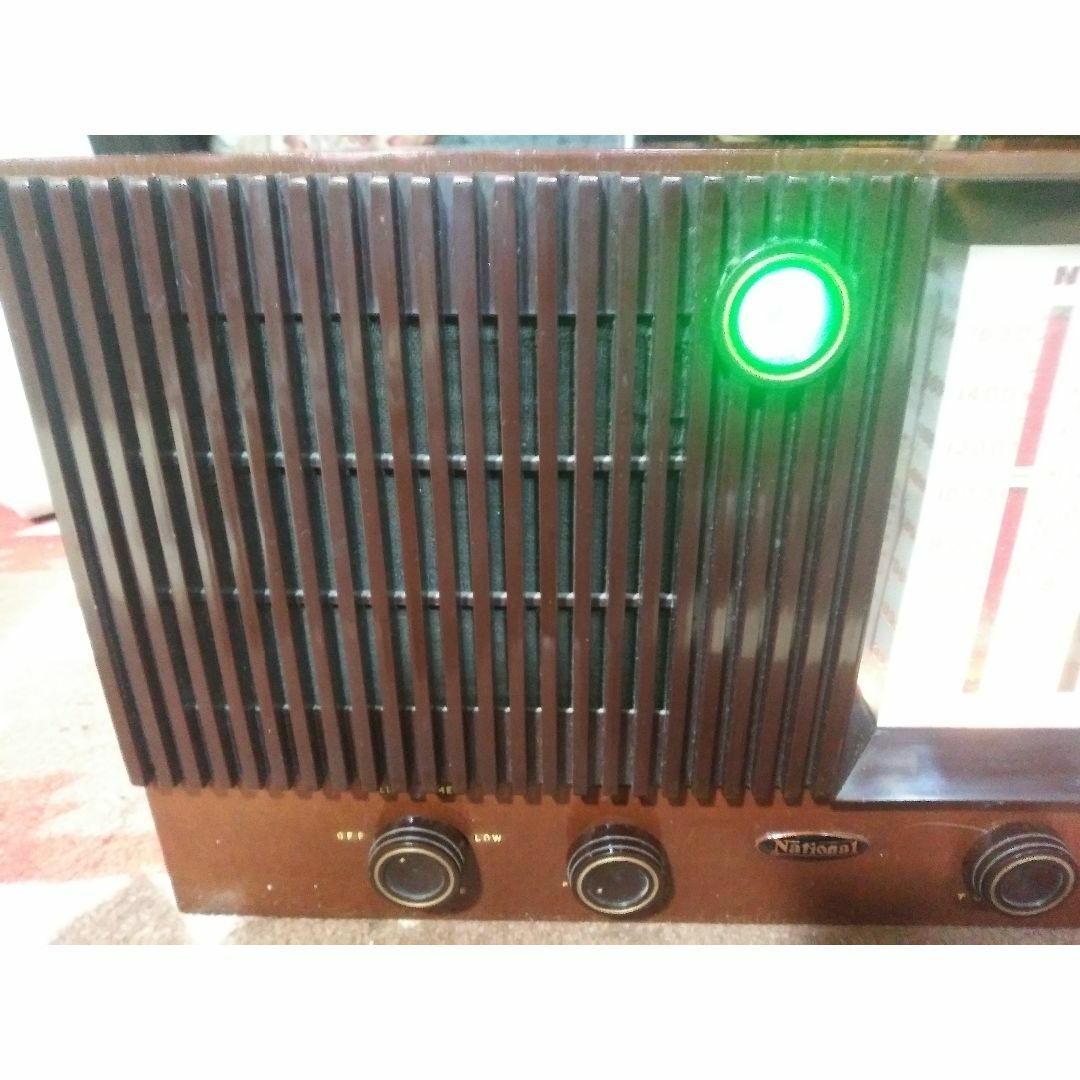 国際版ナショナルST真空管ラジオ アイ付QA-700　Bluetooth スマホ/家電/カメラのオーディオ機器(ラジオ)の商品写真