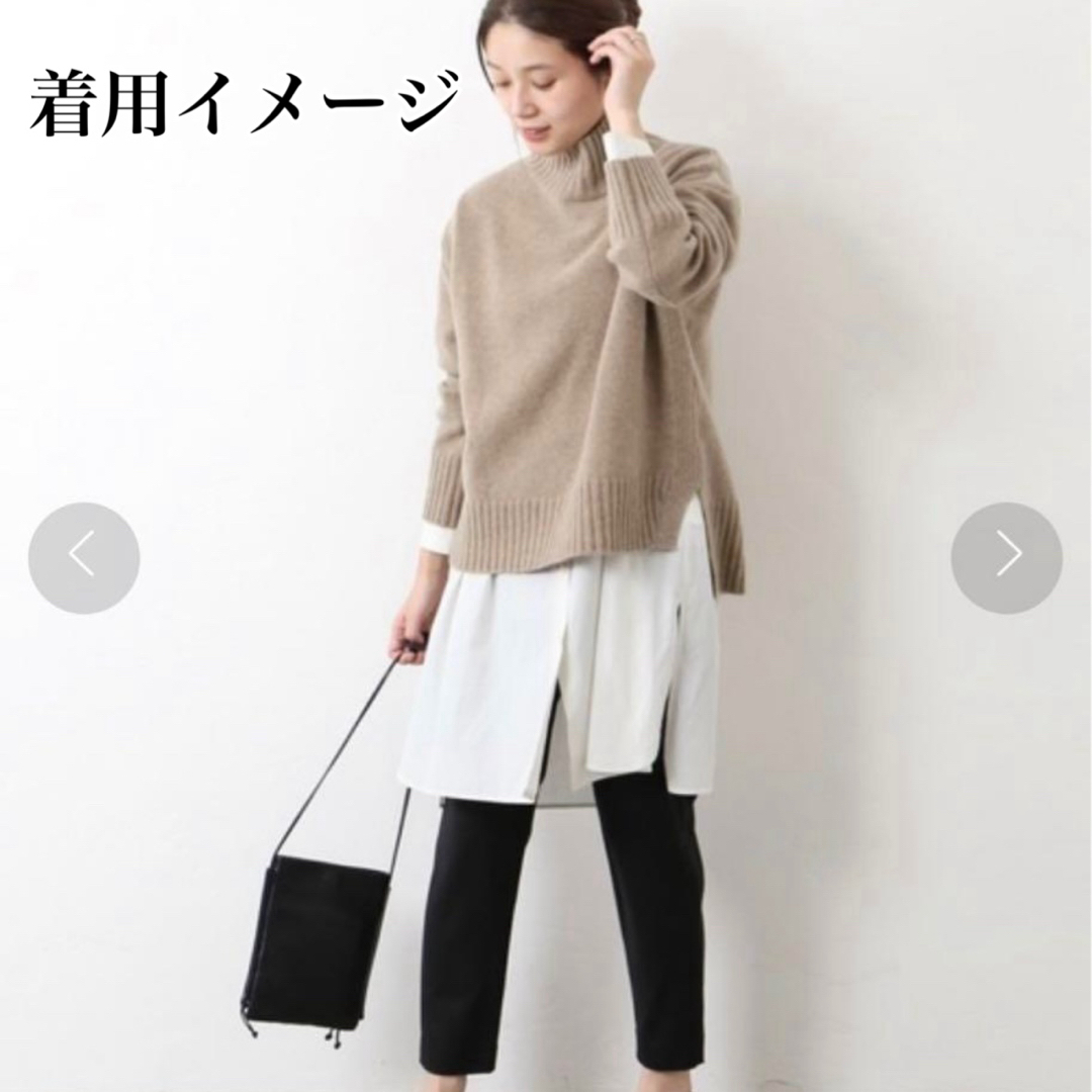 JOURNAL STANDARD(ジャーナルスタンダード)の【美品】ジャーナルスタンダード　カシミヤ　ハイネックニット　ブラウン系　ピンク レディースのトップス(ニット/セーター)の商品写真