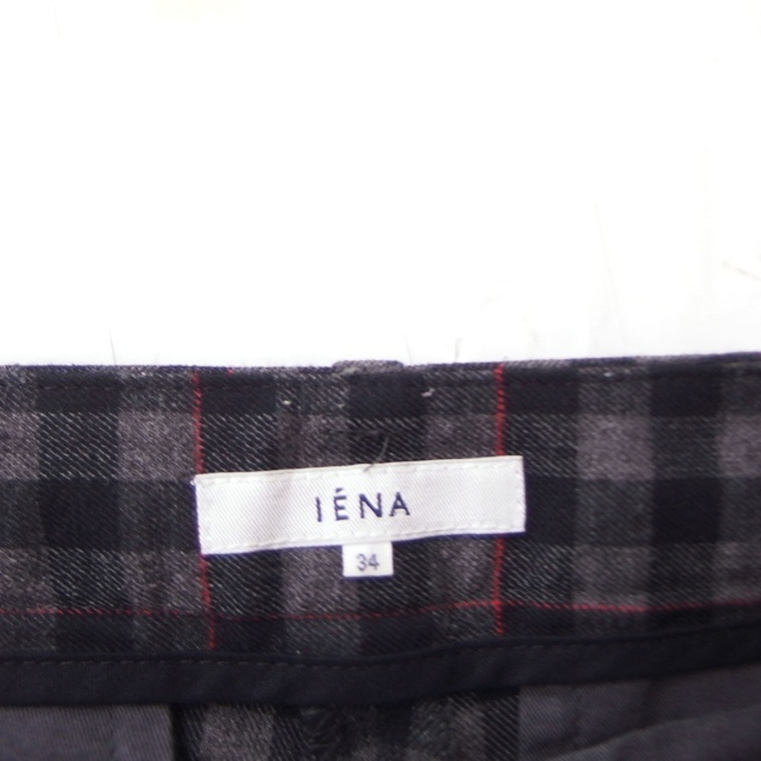 IENA(イエナ)のイエナ IENA チェック柄 スキニー スリム パンツ センタープレス 34 レディースのパンツ(その他)の商品写真