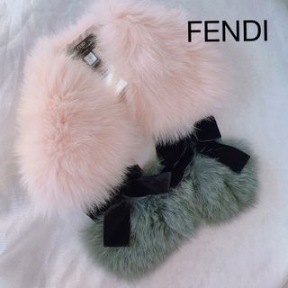 フェンディ(FENDI)のフェンディ   フォックスファー　ショール　ストール　ティペット　マフラー　レア(マフラー/ショール)