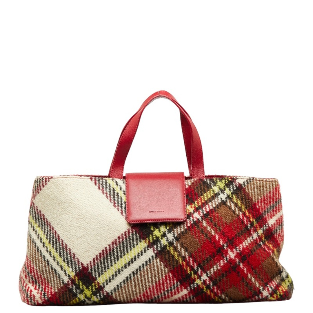 BURBERRY(バーバリー)のバーバリー チェック ハンドバッグ ショルダーバッグ 2WAY ウール レディース BURBERRY 【1-0129189】 レディースのバッグ(ショルダーバッグ)の商品写真