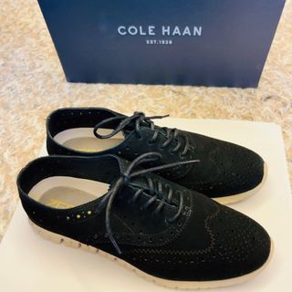 コールハーン(Cole Haan)のコールハーン COLEHAAN  軽量 スニーカー  23.5センチ 黒(スニーカー)