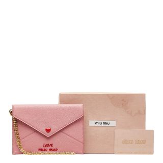 miumiu - 美品 ミュウミュウ マドラス ラブ カードケース 5MF001 レザー レディース MIUMIU 【1-0129920】