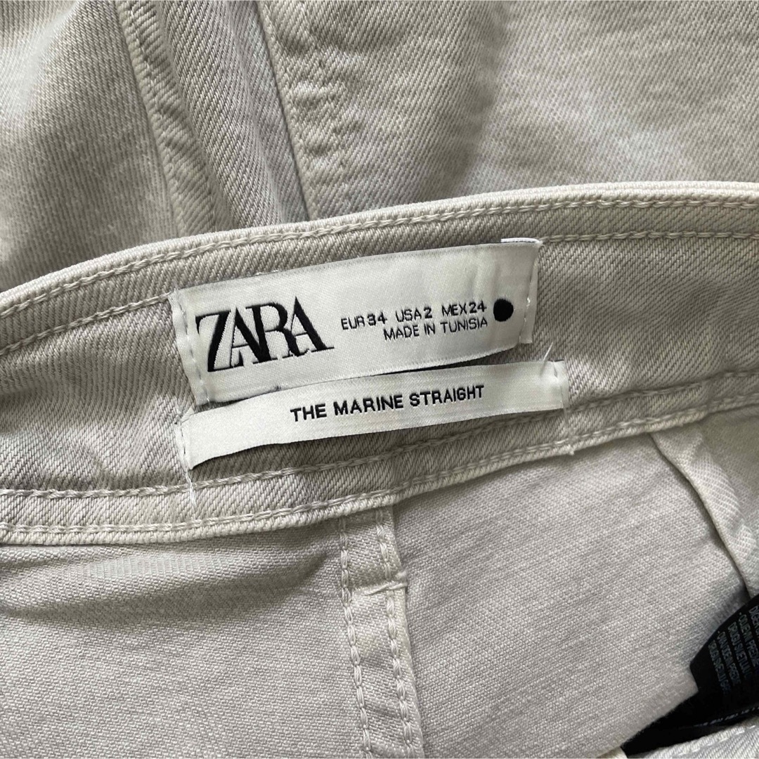 ZARA(ザラ)のZARA the marine straight jeans 34サイズ レディースのパンツ(カジュアルパンツ)の商品写真
