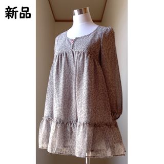 ジョイアス(Joias)のJoias☆アニマル柄シフォンチュニックワンピース(チュニック)