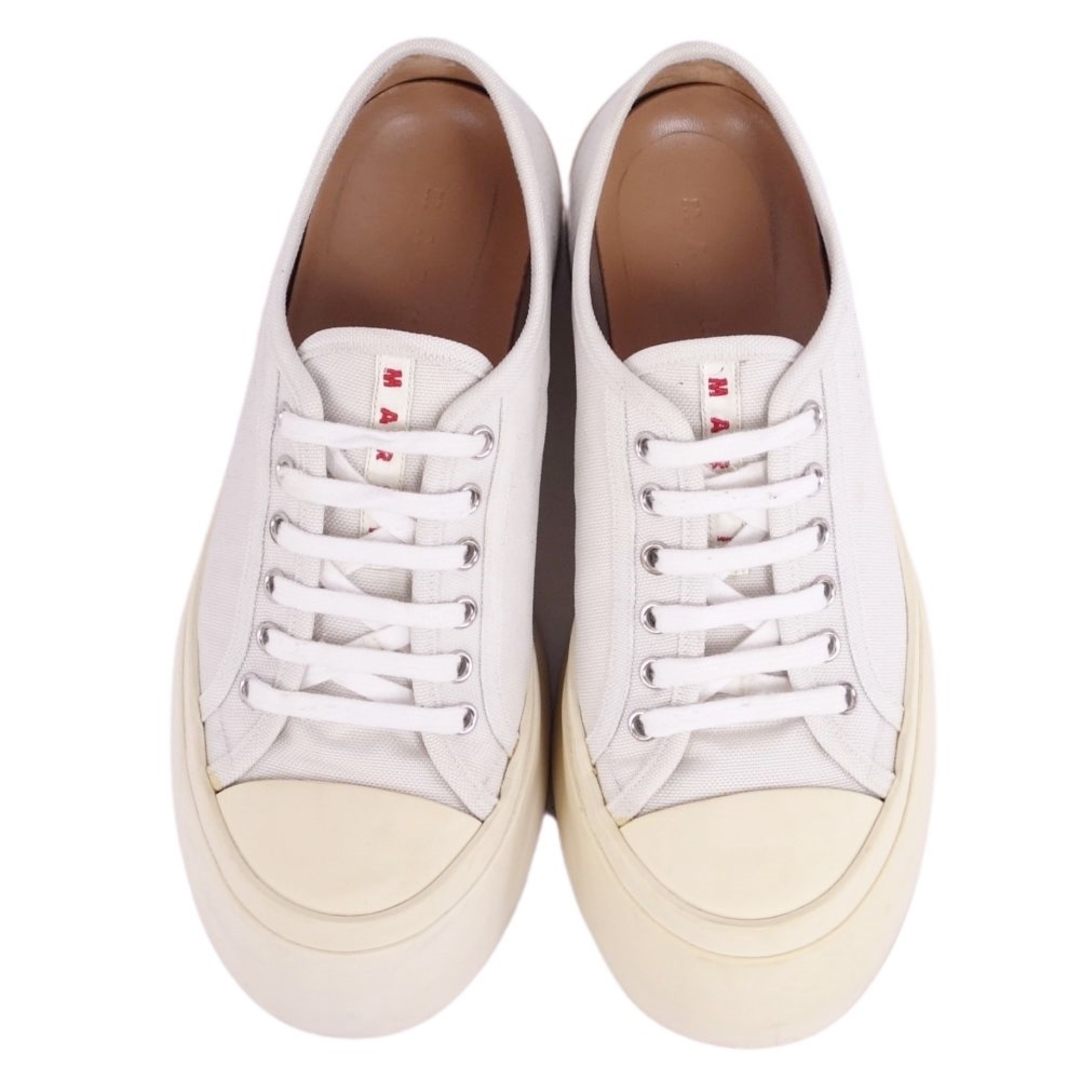 MARNI - マルニ MARNI スニーカー キャンバス ロゴ レースアップ MARNI - マルニ MARNI スニーカー キャンバス ロゴ レースアップ
