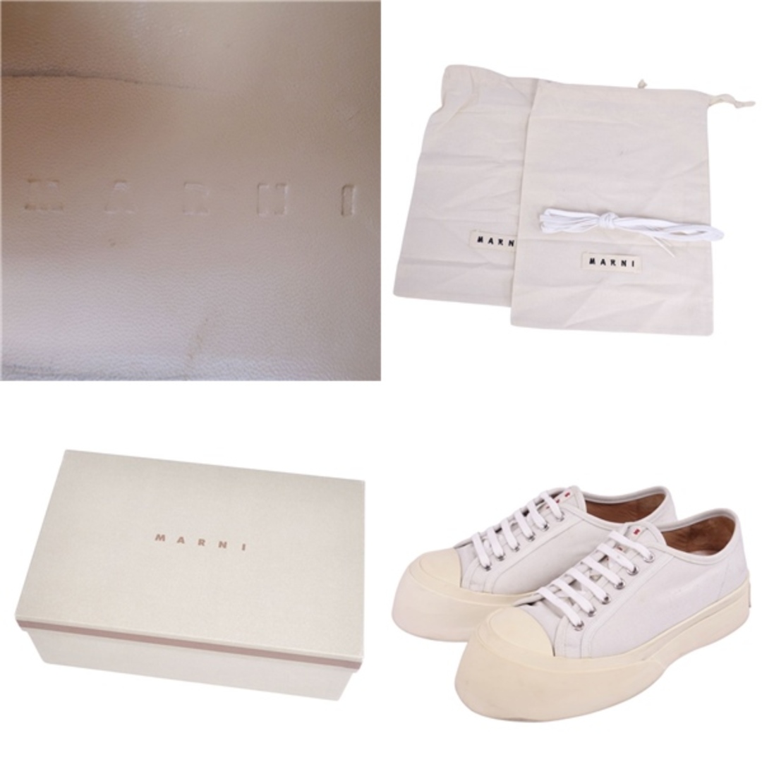 MARNI - マルニ MARNI スニーカー キャンバス ロゴ レースアップ MARNI - マルニ MARNI スニーカー キャンバス ロゴ レースアップ