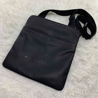 アルマーニエクスチェンジ(ARMANI EXCHANGE)の極美品 アルマーニエクスチェンジ ショルダーバッグ サコッシュ レザー シボ革(ショルダーバッグ)