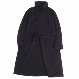 アルマーニ コレツィオーニ(ARMANI COLLEZIONI)のアルマーニ コレッツォーニ ARMANI COLLEZIONI コート ベルト付き ロングコート ウール ハイネック アウター メンズ イタリア製 50(M相当) ブラック(その他)