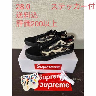 シュプリーム(Supreme)のSupreme × Vans Leopard Old Skool Black28(スニーカー)