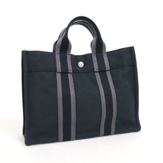 エルメス(Hermes)の【HERMES】エルメス フールトゥPM トートバッグ キャンバス×シルバー金具エルメス フールトゥPM トートバッグ キャンバス×シルバー金具/kr11372ik(ハンドバッグ)