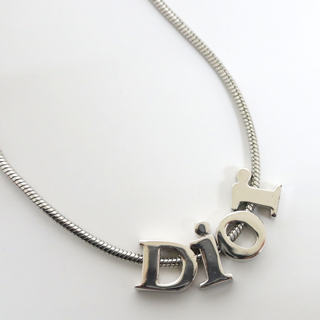 【Dior】ディオール ネックレス Diorロゴ シルバーカラー/kt09024mdシルバー