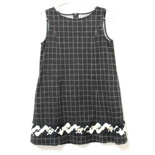 トッカバンビーニ(TOCCA BAMBINI)の《トッカ/TOCCA BAMBINI》120cm ジャンパースカート 黒×白【中古】子供服 キッズ kids 女の子 秋冬 110122(スカート)