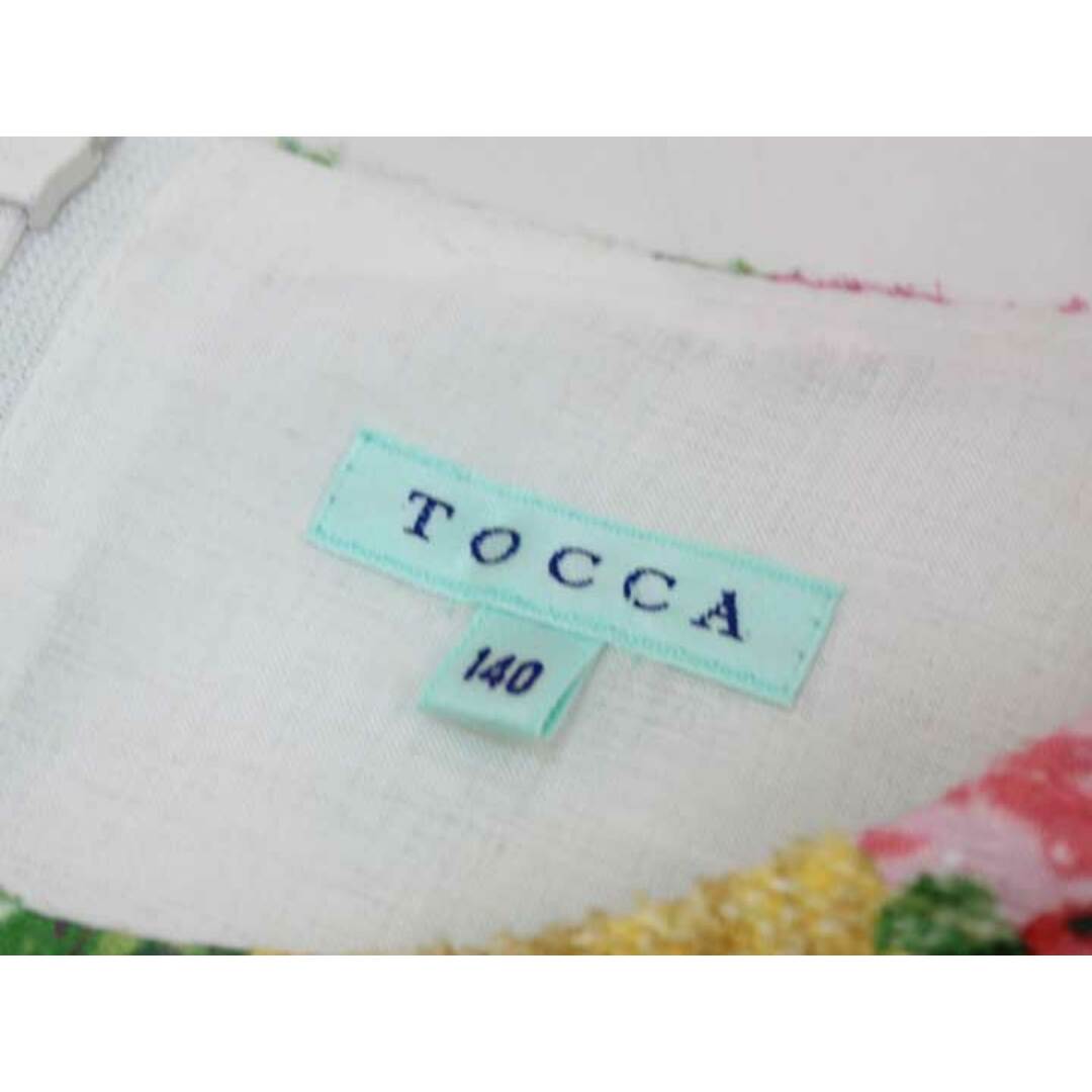 キッズ/ベビー/マタニティ【新規値下げ!】◇トッカ/TOCCA BAMBINI◇140cm 半袖/ノースリーブドレスワンピース アイボリー×マルチカラー フォーマル 結婚式 発表会 謝恩会 冠婚葬祭子供服 キッズ kids ジュニア 女の子 026032