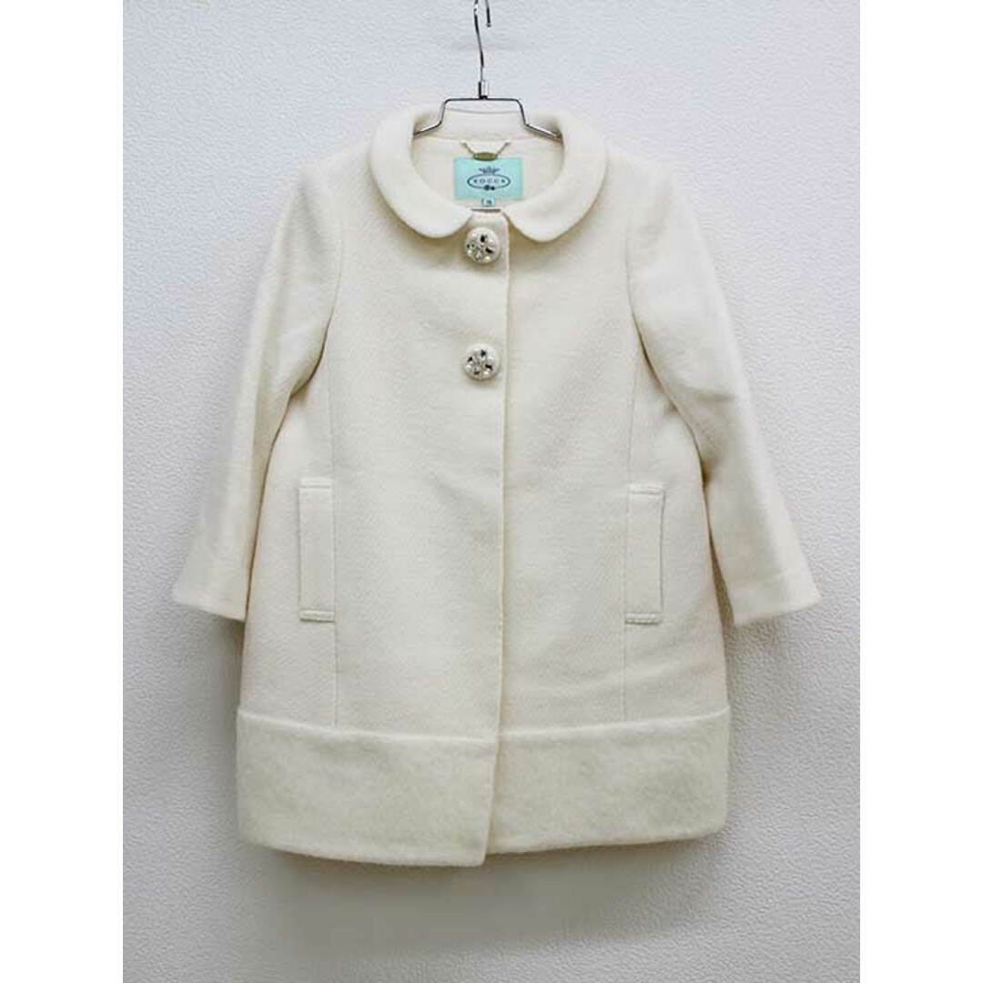 【冬物 新入荷!】▼トッカ/TOCCA BAMBINI▼110cm  コート 白  子供服 キッズ kids 女の子 冬 402132キッズ服女の子用(90cm~)